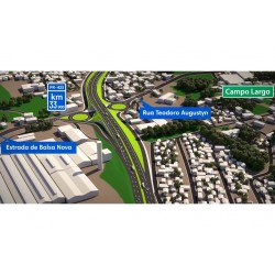 Com emissão de licença, as obras de duplicação da PR 423 entre Araucária e Campo Largo começam no dia 18 de agosto